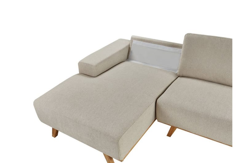 Gaines Hörnsoffa 3-sits - Beige/Ljust trä - Möbler - Soffa - Hörnsoffa