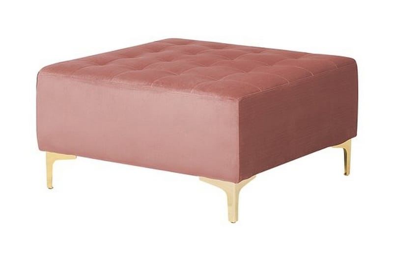 Hörnbäddsoffa med Fotpall Najera - Rosa - Möbler - Soffa - Bäddsoffa - Bäddsoffa divan