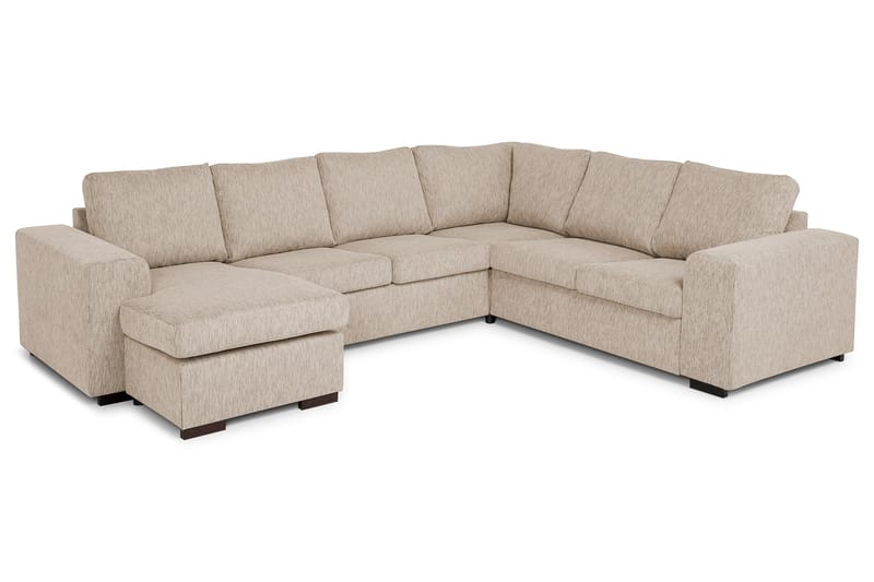 Hörnsoffa Alter 4-sits med Divan Vändbar - Beige - Hörnsoffa med divan - Hörnsoffa