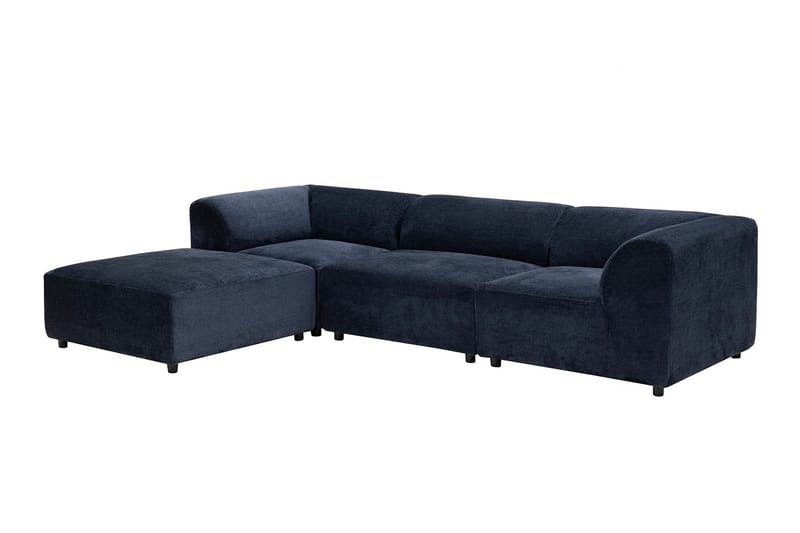 Hörnsoffa Munesh 4-sits - Navy - Möbler - Soffa - Hörnsoffa