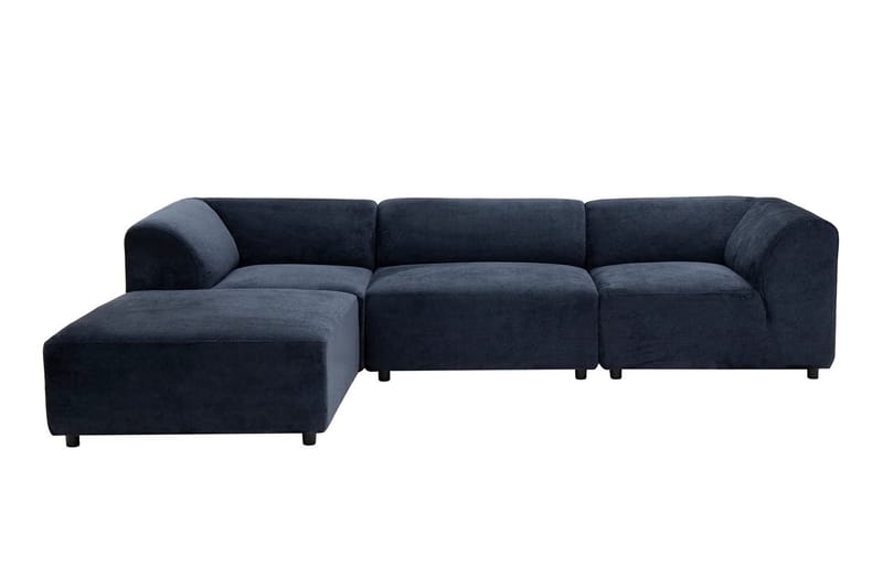 Hörnsoffa Munesh 4-sits - Navy - Möbler - Soffa - Hörnsoffa