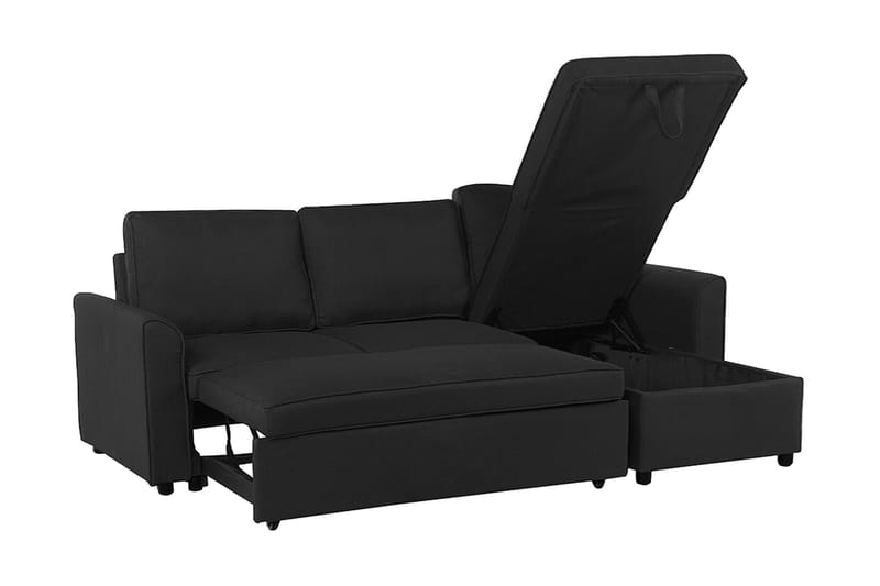 Hörnsoffa Nesna 228 cm - Svart - Möbler - Soffa - Hörnsoffa