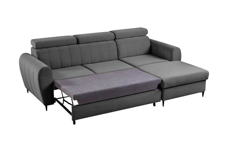 Hoffman Soffa med Divan 3-sits - Grå - Möbler - Soffa - Divansoffa & schäslongsoffa - 3 sits soffa med divan