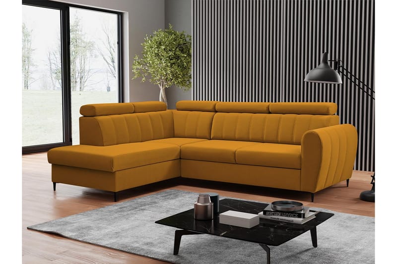 Hoffman Soffa med Schäslong 3-sits - Orange - Möbler - Soffa - Divansoffa & schäslongsoffa - 3 sits soffa med divan