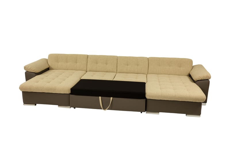 Kinzer Soffa Dubbeldivan 5-sits - Brun - Möbler - Soffa - U-soffa