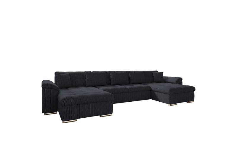 Kinzer Soffa Dubbeldivan 5-sits - Svart - Möbler - Soffa - U-soffa