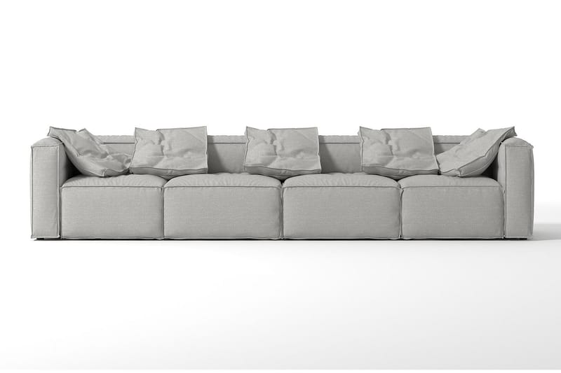 Hörnmodul/armstödsmodul höger Trianta - Beige/Svart - Möbler - Soffa - Modulsoffa - Övriga moduler till modulsoffa