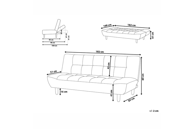 Alsten Modulsoffa 3-sits - Grön/Ljust trä - Möbler - Soffa - Modulsoffa - Komplett modulsoffa