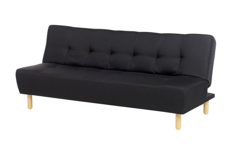 Alsten Modulsoffa 3-sits - Svart/Ljust trä - Möbler - Soffa - Modulsoffa - Komplett modulsoffa