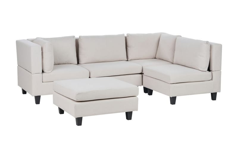 Buck Modulsoffa 4-sits - Beige/Svart - Möbler - Soffa - Modulsoffa - Komplett modulsoffa