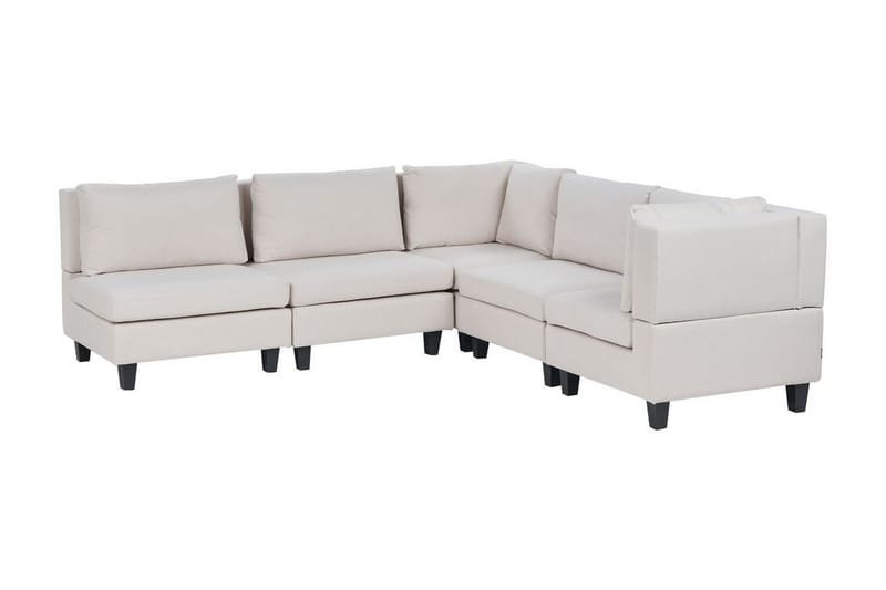 Buck Modulsoffa 5-sits - Beige/Svart - Möbler - Soffa - Modulsoffa - Komplett modulsoffa