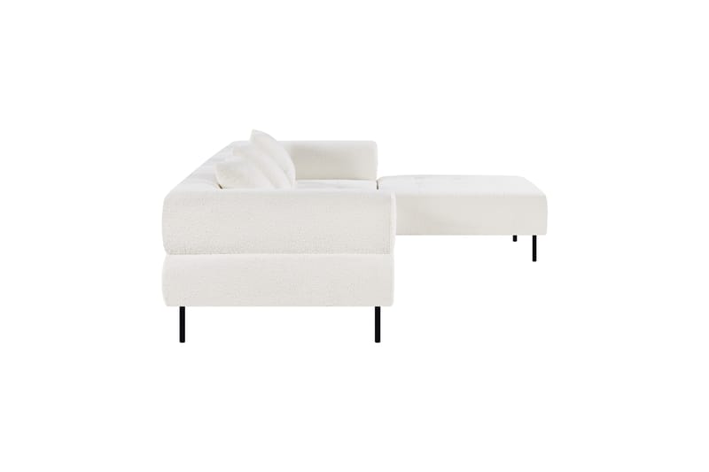 3-sits Modulsoffa Bunbury med Fotpall - Vit - Möbler - Soffa - Modulsoffa - Komplett modulsoffa