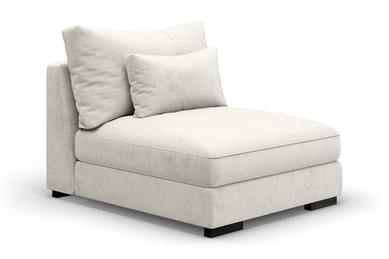 Mittmodul Columbus Sammet - Vit - Möbler - Soffa - Modulsoffa - Mittmodul