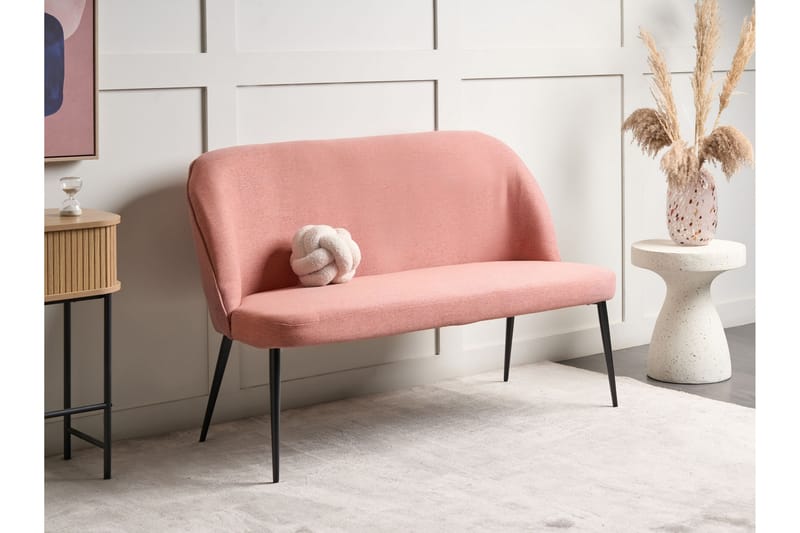 Osbyn Soffa 2-sits - Svart/Rosa - Möbler - Soffa - 2 sits soffa