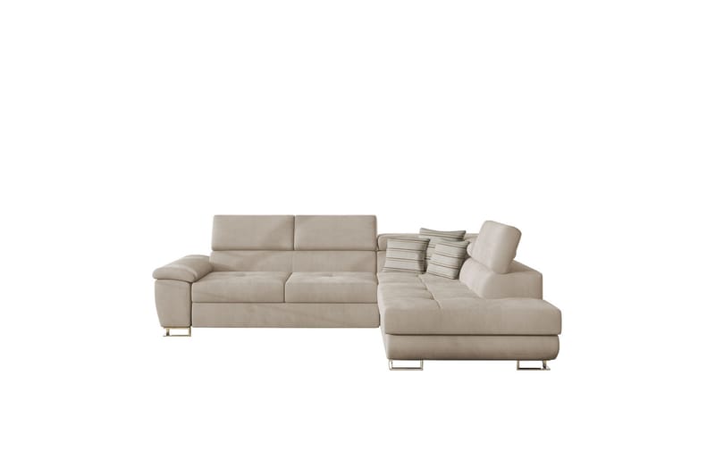 Reginia Soffa med Schäslong 3-sits - Beige - Möbler - Soffa - Divansoffa & schäslongsoffa - 3 sits soffa med divan