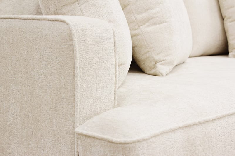 Rossi Djup 3-sits Sammetssoffa - Ljus Beige - Möbler - Soffa - 3 sits soffa