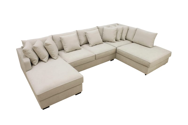 Rossita 5-sits Divansoffa med schäslong Höger - Beige - Möbler - Soffa - U-soffa