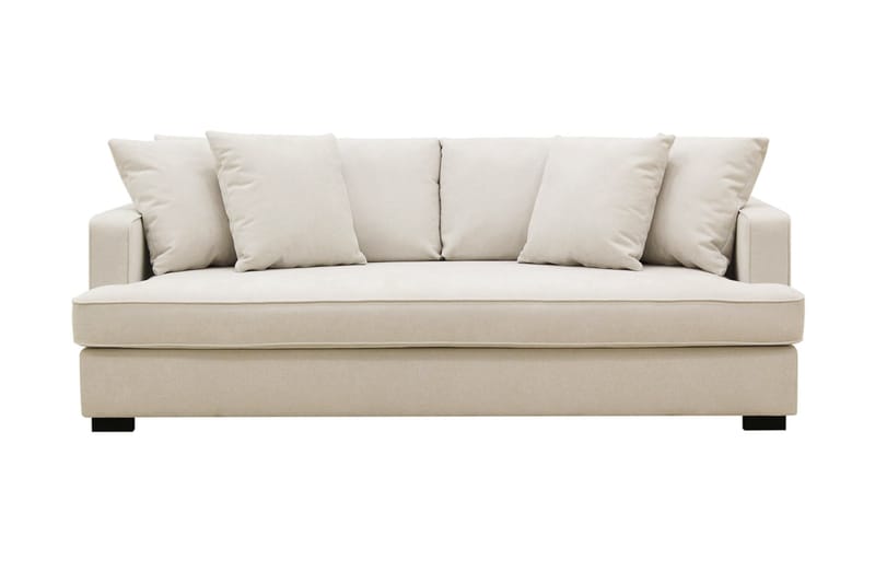 Rossita Djup 3-sits Soffa Hel dyna - Ljus Beige - Möbler - Soffa - 3 sits soffa