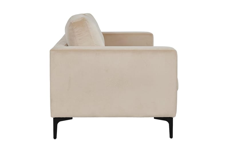 Johana 3-sits Sammetssoffa - Beige - Möbler - Soffa - Sammetssoffa