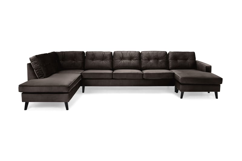 U-soffa Miller Large med Divan Höger Sammet - Mullvad - Möbler - Soffa - Sammetssoffa