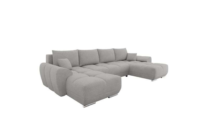 Simerly Bäddsoffa Dubbeldivan 4-sits - Grå - Möbler - Soffa - Bäddsoffa - U bäddsoffa