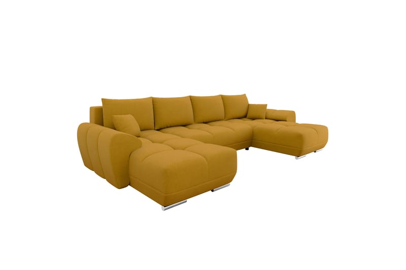 Simerly Bäddsoffa Dubbeldivan 4-sits - Gul - Möbler - Soffa - Bäddsoffa - U bäddsoffa