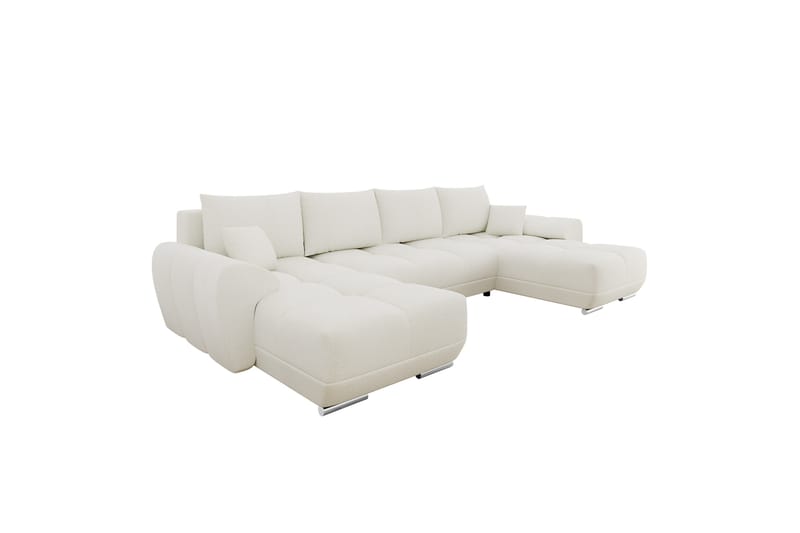 Simerly Bäddsoffa Dubbeldivan 4-sits - Ljusgrå - Möbler - Soffa - Bäddsoffa - U bäddsoffa