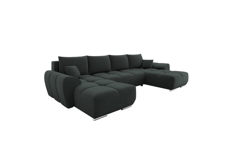 Simerly Bäddsoffa Dubbeldivan 4-sits - Svart - Möbler - Soffa - Bäddsoffa - U bäddsoffa