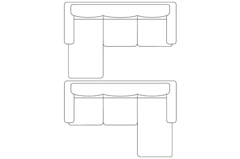 Divansoffa 3-sits konstläder vit - Vit - Möbler - Soffa - Skinnsoffa