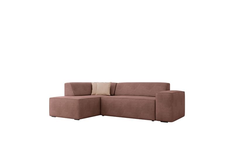 Slucajno Soffa med Schäslong 3-sits - Rosa/Beige - Möbler - Soffa - Divansoffa & schäslongsoffa - 3 sits soffa med divan