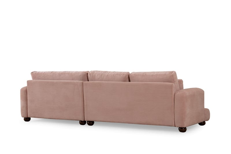 Soffa m. Divan Maddington 3-sits - Rosa - Möbler - Soffa - Divansoffa & schäslongsoffa - 3 sits soffa med divan