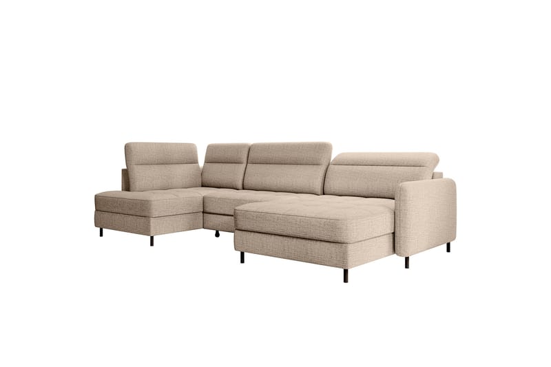 Soffa med Divan och Schäslong Berrto 5-sits - Beige - Möbler - Soffa - U-soffa