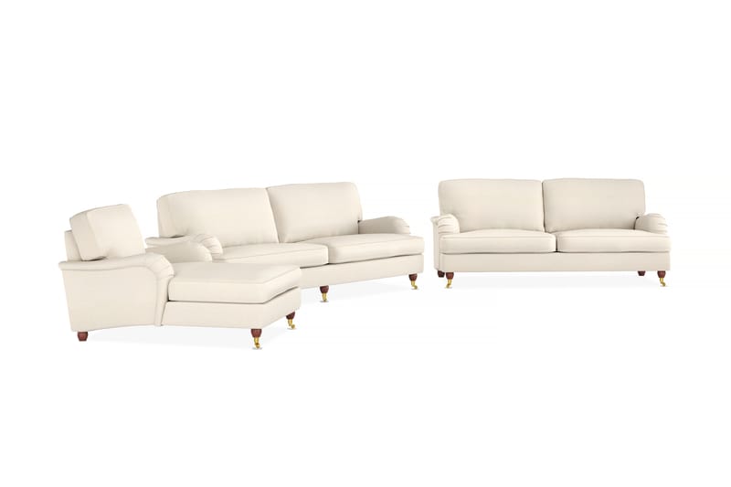 Soffgrupp Howard Oxford 4-sits+3-sits+Divanfåtölj - Beige - Möbler - Soffa - Soffgrupp - Howard soffgrupp