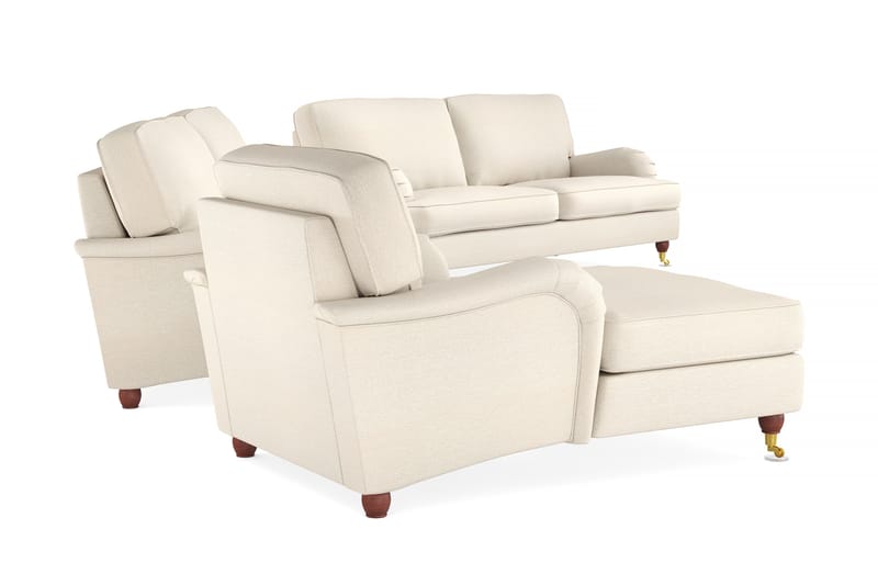 Soffgrupp Howard Oxford 4-sits+3-sits+Divanfåtölj - Beige - Möbler - Soffa - Soffgrupp - Howard soffgrupp