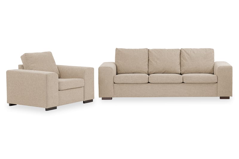 Soffgrupp Alter 3-sits+Fåtölj - Beige - Möbler - Soffa - Soffgrupp