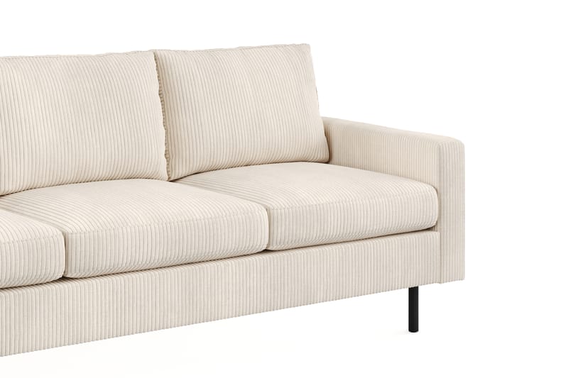 Soffgrupp Malley 3-sits+Fåtölj+Fotpall - Beige - Möbler - Soffa - Soffgrupp