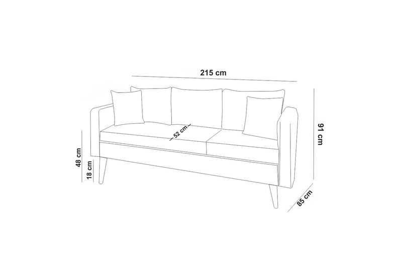 Soffgrupp Sagkas - Antracit - Möbler - Soffa - Soffgrupp