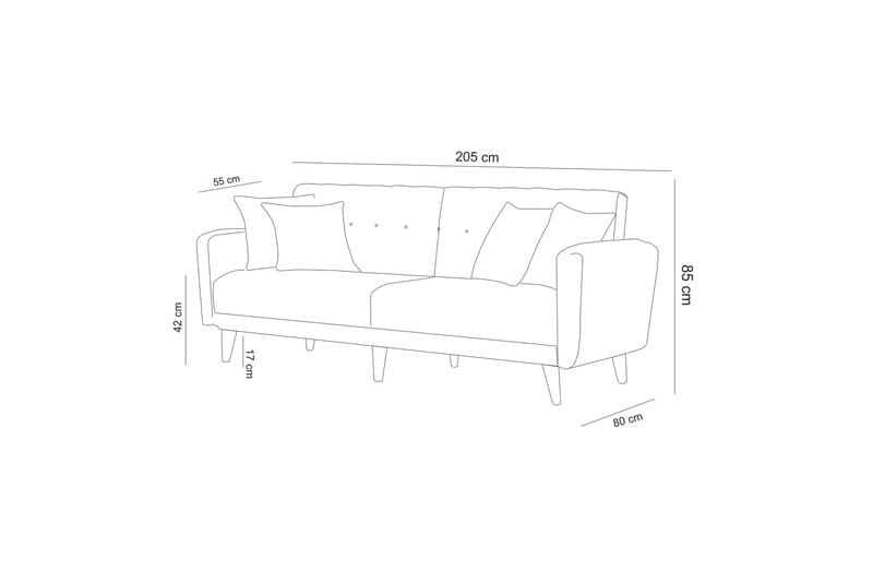 Soffgrupp Sanhaja - Röd - Möbler - Soffa - Soffgrupp