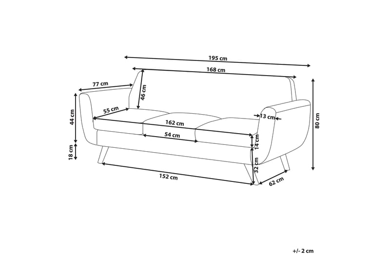 3-sits Soffklädsel Bernes - Sammet/Grön - Möbler - Soffa - Sofftillbehör