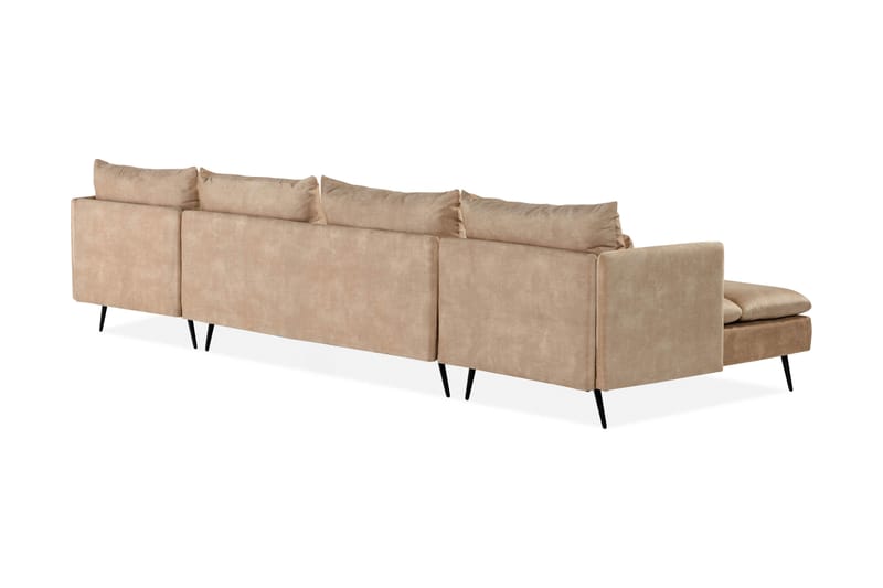 Svartvik U-Soffa Sammet Beige - Beige - Möbler - Soffa - U-soffa