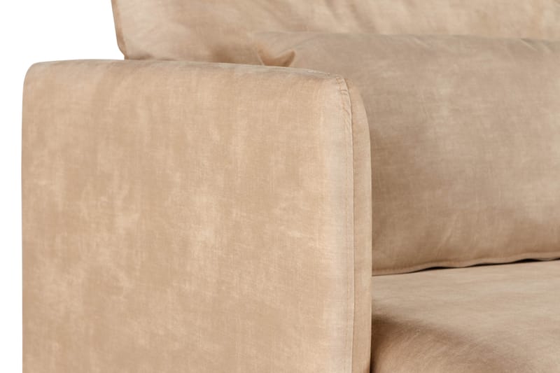 Svartvik U-Soffa Sammet Beige - Beige - Möbler - Soffa - U-soffa