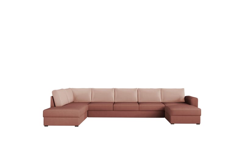 Taberk Soffa med Divan och Schäslong 5-sits - Brun - Möbler - Soffa - U-soffa