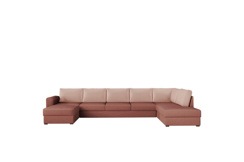 Taberk Soffa med Divan och Schäslong 5-sits - Brun - Möbler - Soffa - U-soffa