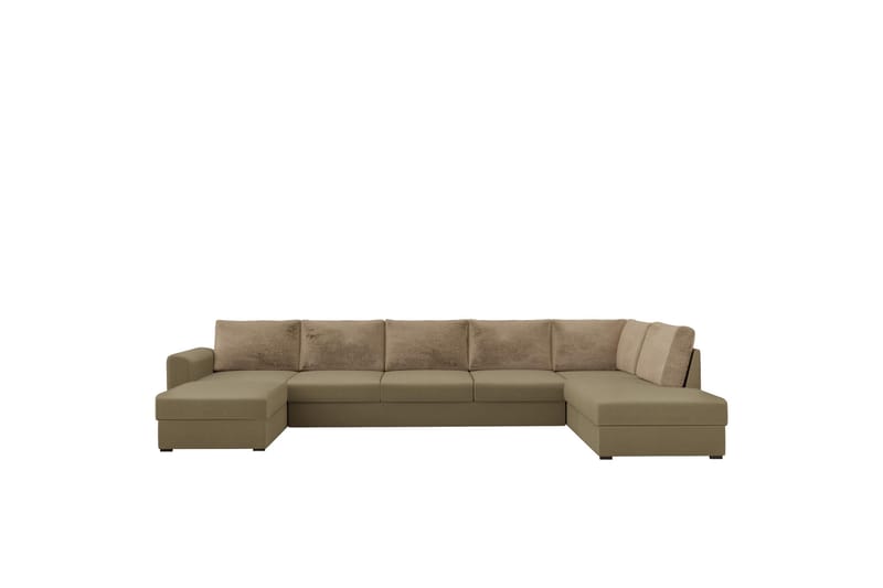 Taberk Soffa med Divan och Schäslong 5-sits - Mörkbeige - Möbler - Soffa - U-soffa