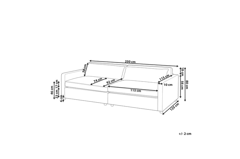 Tomie Soffa 3-sits - Vit - Möbler - Soffa - 3 sits soffa