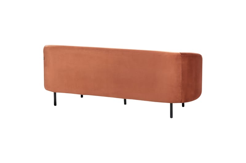 Tuka Soffa 3-sits - Svart/Orange - Möbler - Soffa - 3 sits soffa