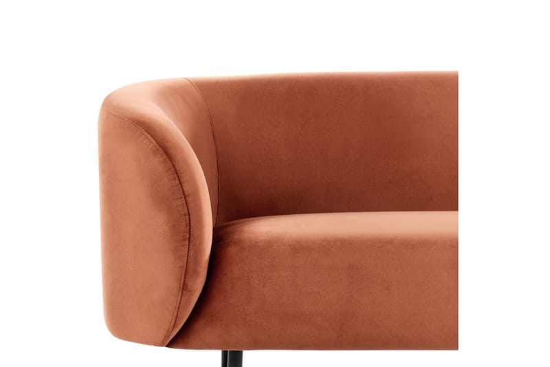 Tuka Soffa 3-sits - Svart/Orange - Möbler - Soffa - 3 sits soffa