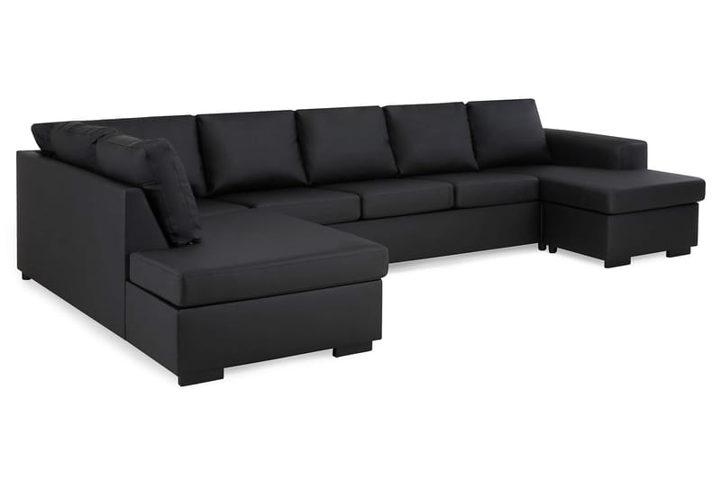 U-soffa Alter XXL med Divan Höger - Svart - Möbler - Soffa - U-soffa