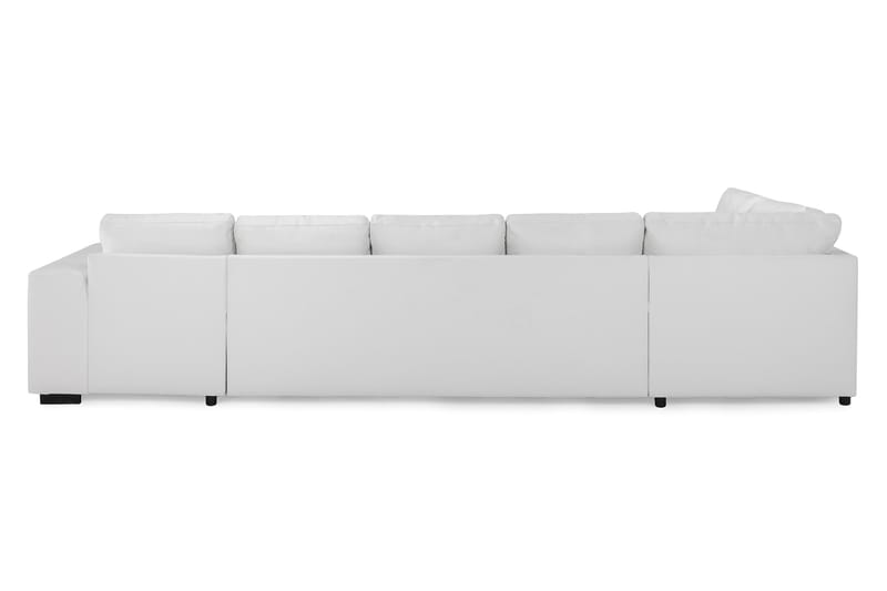 U-soffa Alter XXL med Divan Höger - Vit - Skinnsoffa - U-soffa