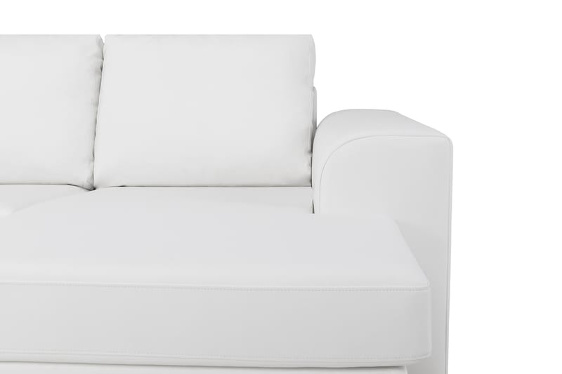 U-soffa Alter XXL med Divan Höger - Vit - Skinnsoffa - U-soffa